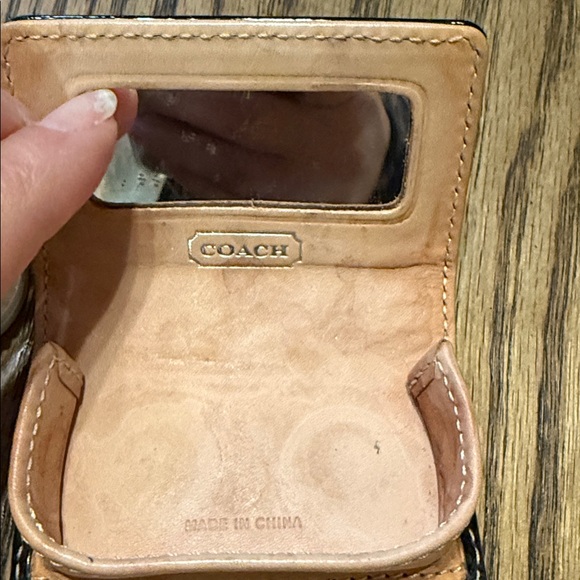 Coach Black Leather Contact Lens Case - Picture 7 of 7